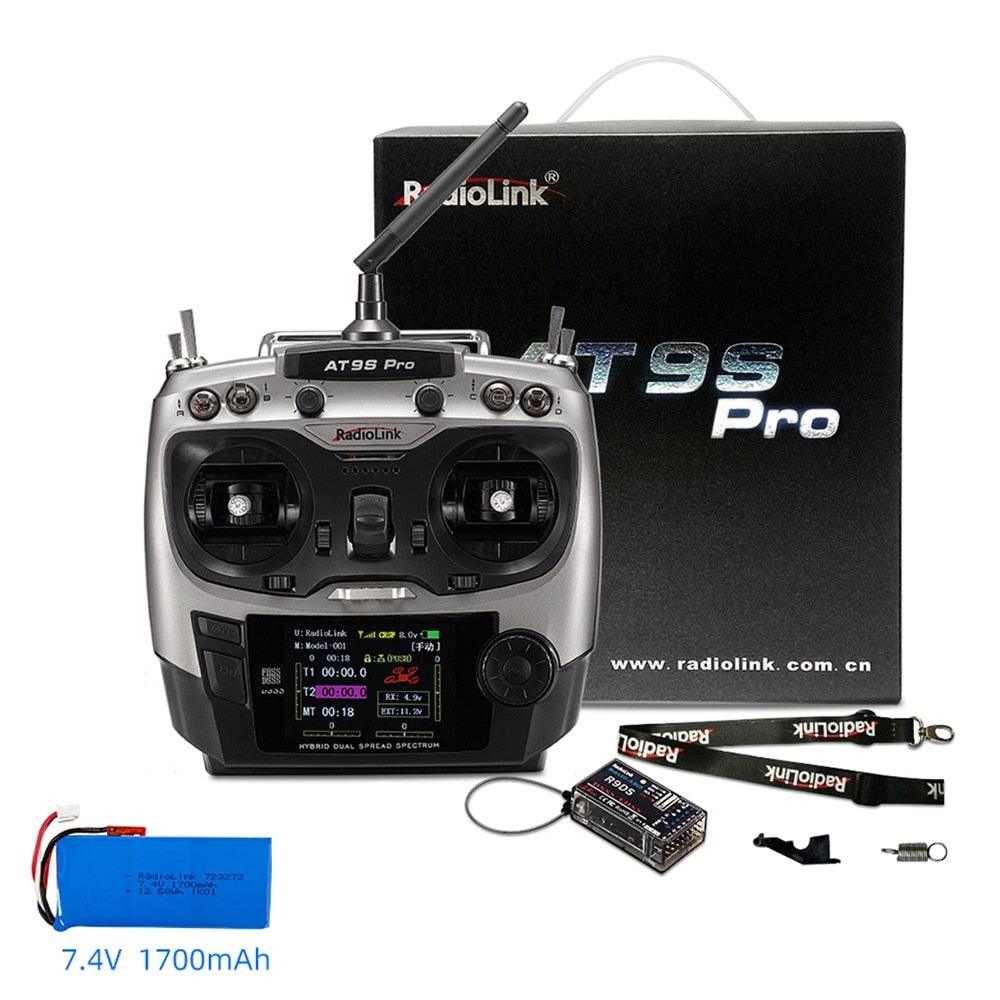 RadioLink AT9S PRO - 2.4G 12CH DSSS FHSS Transmitter with R9DS Receiver 3S 2200mah 8C Battery for RC Airplane Helicopter FPV Drone 2 RadioLink AT9S PRO - 2.4G 12CH DSSS FHSS Transmitter with R9DS Receiver 3S 2200mah 8C Battery for RC Airplane Helicopter FPV Drone — изображение 2