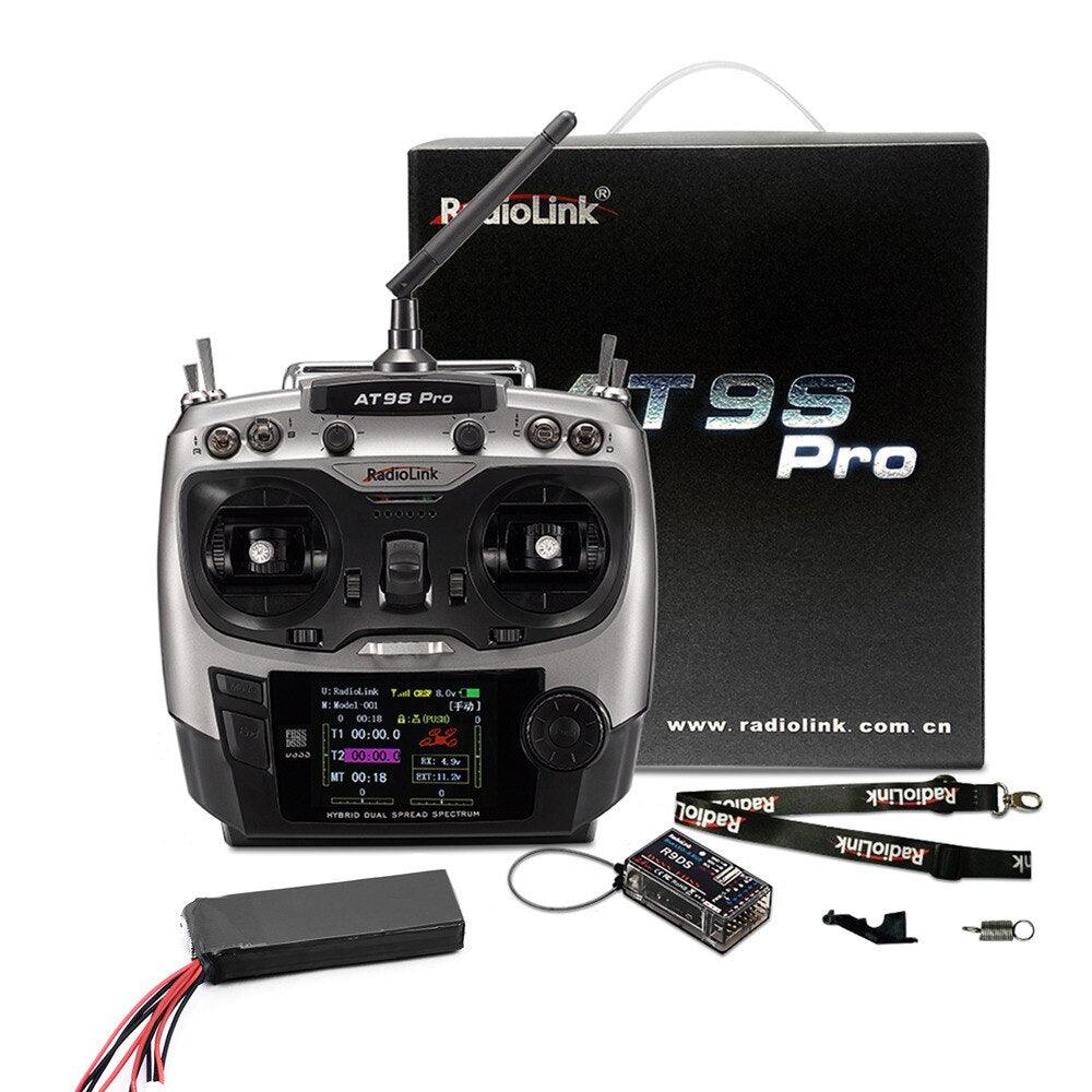 RadioLink AT9S PRO 2.4G 12CH DSSS FHSS Transmitter with R9DS Receiver 3S 2200mah 8C Battery for RC Airplane Helicopter FPV Drone — изображение 8