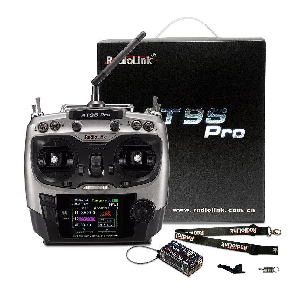 RadioLink AT9S PRO - 2.4G 12CH DSSS FHSS Mode2 Transmitter W/R9DS Receiver  for RC Model Airplane Drones - Image 6
