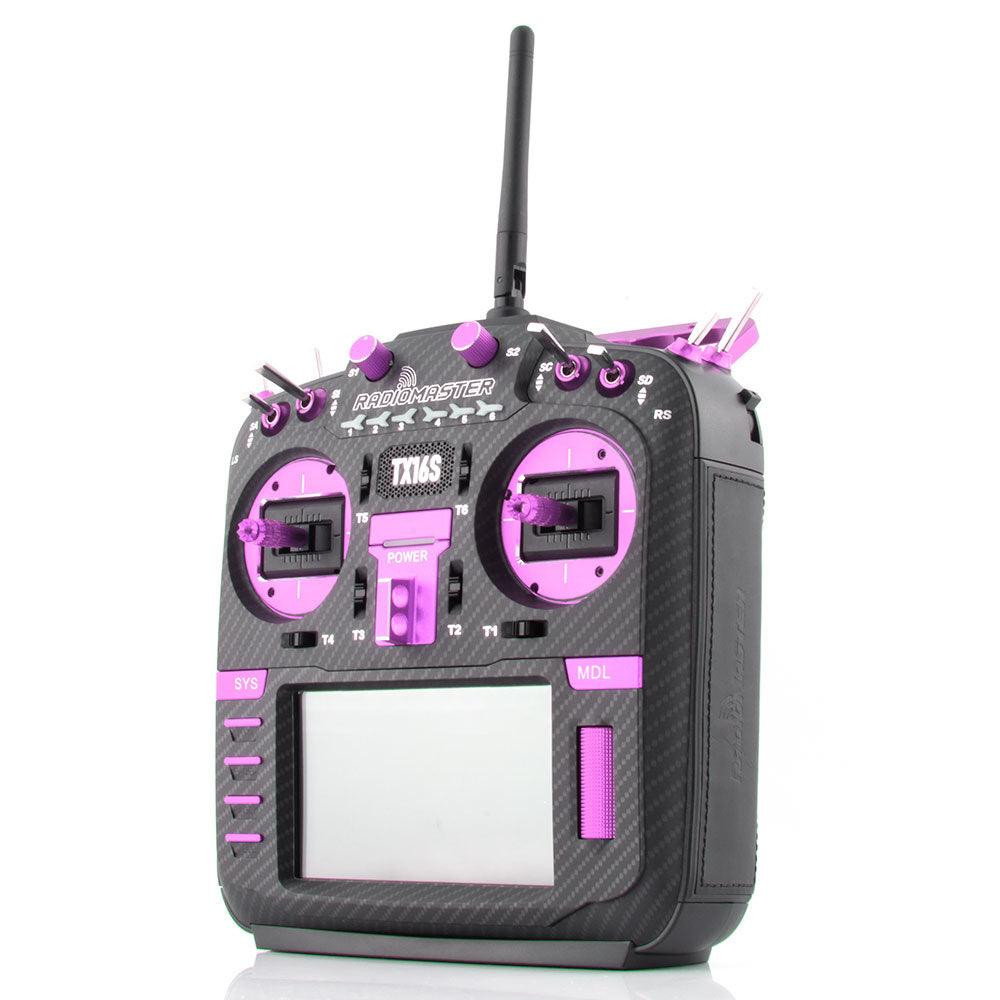 RadioMaster TX16S MAX MKII Carbon Purple JB Color With Sound Pack Hall Gimbal Transmitter Remote Control - Image 12