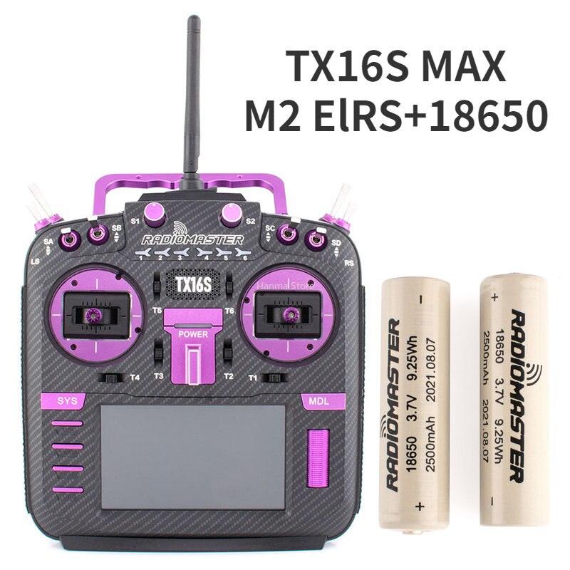 RadioMaster TX16S MAX MKII Carbon Purple JB Color With Sound Pack Hall Gimbal Transmitter Remote Control - Image 7