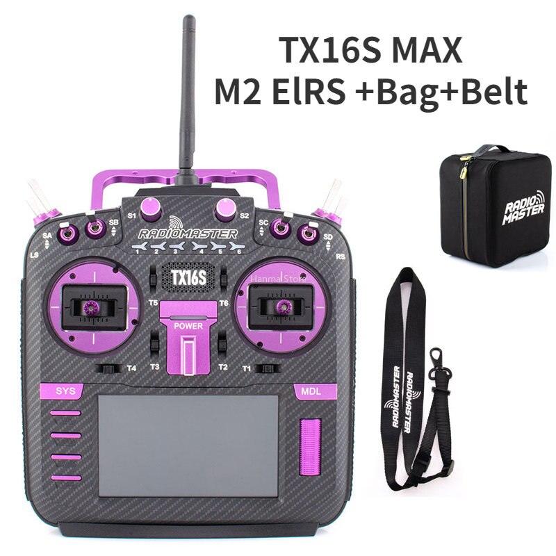 RadioMaster TX16S MAX MKII Carbon Purple JB Color With Sound Pack Hall Gimbal Transmitter Remote Control - Image 6