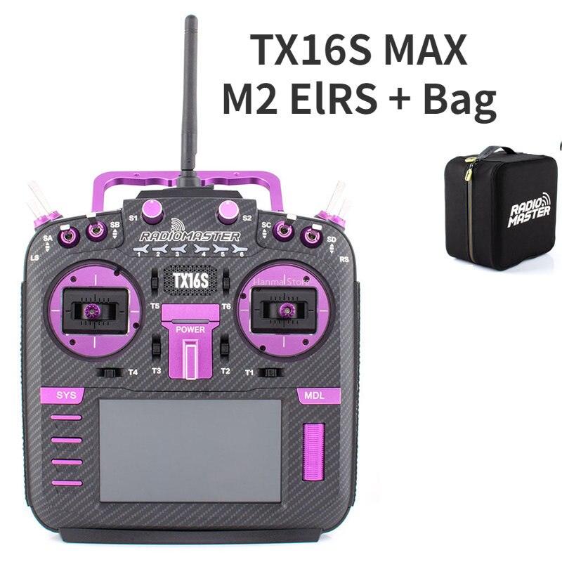 RadioMaster TX16S MAX MKII Carbon Purple JB Color With Sound Pack Hall Gimbal Transmitter Remote Control - Image 3