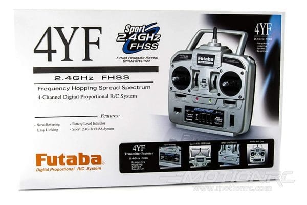 Futaba 4YF 2.4G 4CH FHSS Transmitter with R2004GF Receiver 3 Futaba 4YF 2.4G 4CH FHSS Transmitter with R2004GF Receiver — изображение 3