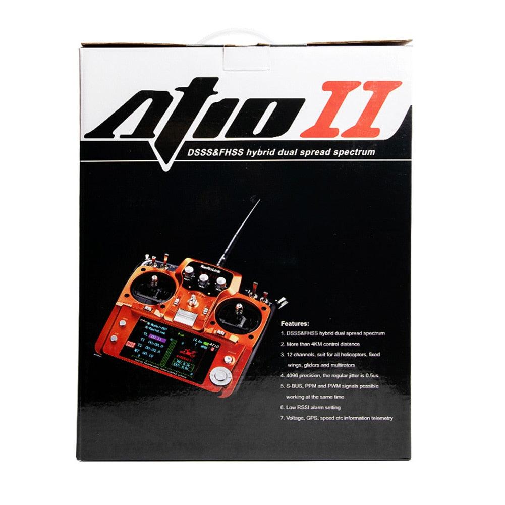 RadioLink AT10 II - 2.4Ghz 12CH RC Transmitter with R12DS Receiver PRM-01 Voltage Return Module Battery for RC Quadcopter - Image 10