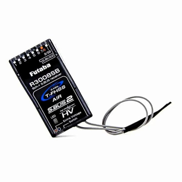 Futaba 10J 10-Channel Transmitter - S-FHSS T-FHSS 30 Model Memory 128x64dot LCD Screen with R3008SB Receiver — изображение 3