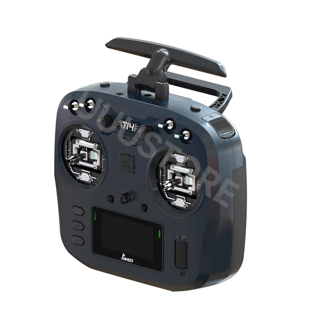 Jumper T14 Transmitter - 2.4GHz/915MHz 1W ELRS VS-M CNC Hall Sensor Gimbals 2.42" OLED Screen EdgeTX Radio Controller for FPV RC Racer Drone 2 Jumper T14 Transmitter - 2.4GHz/915MHz 1W ELRS VS-M CNC Hall Sensor Gimbals 2.42" OLED Screen EdgeTX Radio Controller for FPV RC Racer Drone — изображение 2