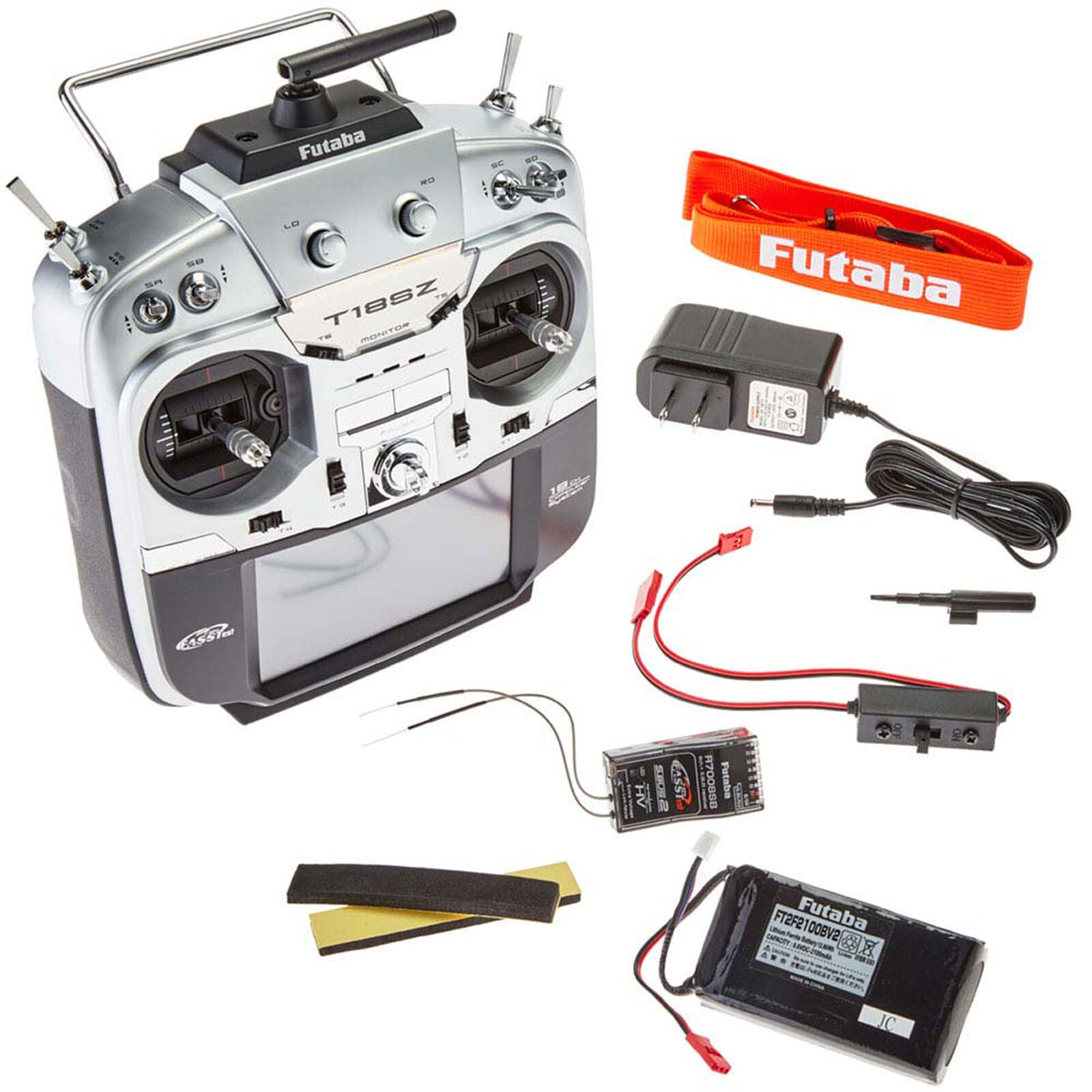 Futaba 18SZ 2.4GHZ 18CH Transmitter -  HVGA 4.3 inch Full Color LCD Touch Screen Air Telemetry Radio System - Image 4