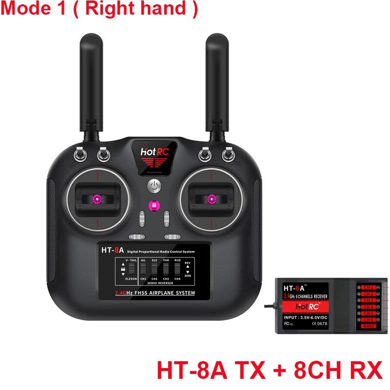Hotrc HT-8A 2.4G 8CH RC Transmitter FHSS & 8CH Receiver With Box For FPV Drone Rc Airplane Helicopter — изображение 7
