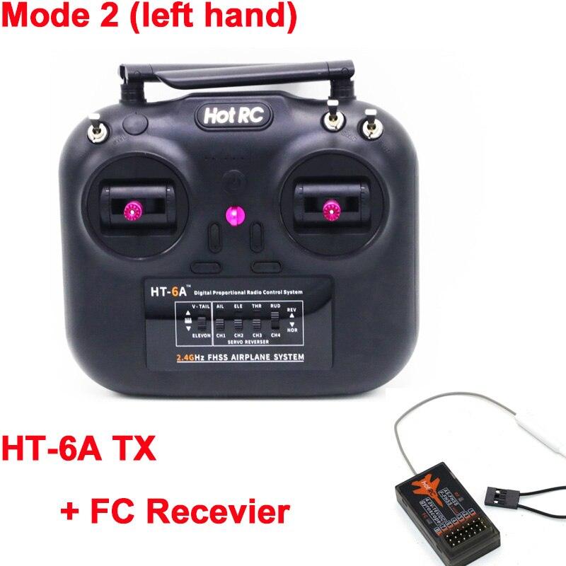 Hotrc HT-6A 2.4G 6CH/KT6A 2.4Ghz 6ch 4ch RC Transmitter FHSS & 6CH Receiver with Box for FPV Drone Rc Airplane Rc Car Rc Boat — изображение 14