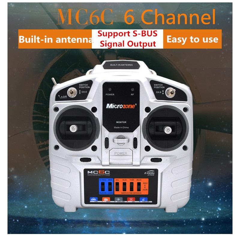 MicroZone MC6C Model Aircraft Remote Control With 2.4G Receiver For SU27 Fixed Wing Aircraft Through The 4 Axis KT Board Machine — изображение 5