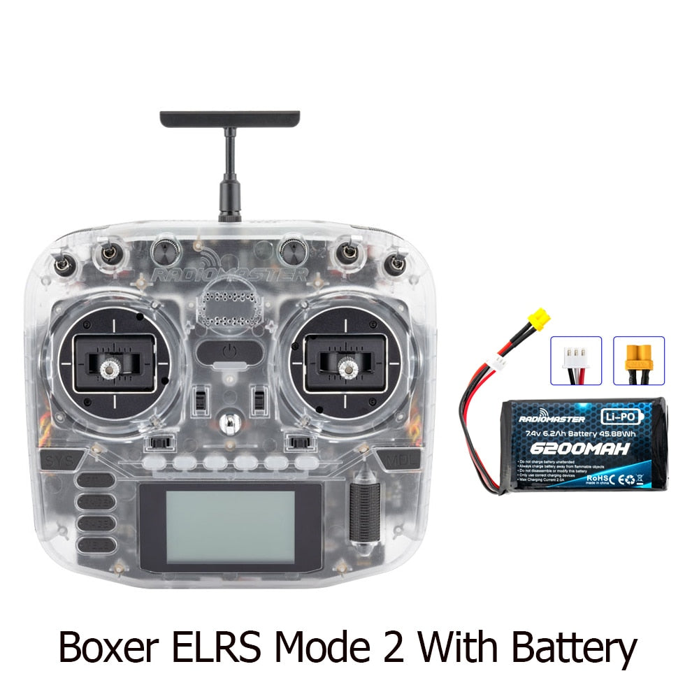 RadioMaster Boxer Transparent Version - ExpressLRS 2.4G 16ch Hall Gimbals Transmitter Remote Control - Image 4