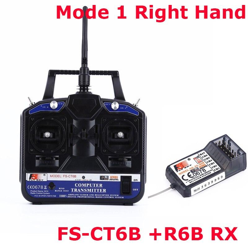 Flysky FS-CT6B 2.4G 6-Channel AFHDS Transmitter with FS-R6B Receiver for RC Quadcopter Multirotor Drone Airplane - Image 5