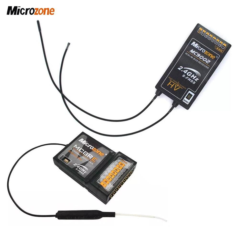 Microzone MC8B 2.4G 8CH Remote Control Transmitter & MC8RE/ MC9002 Receiver Radio System For RC Aircraft Fixed-wing Helicopter - Image 9