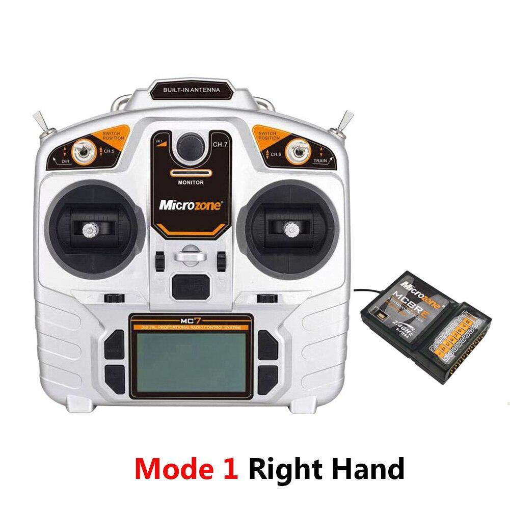 MicroZone MC7 - 2.4G Controller Transmitter With MC8RE Receiver Radio System for RC Airplane Drone multirotor Helicopter VS MC6C 6 MicroZone MC7 - 2.4G Controller Transmitter With MC8RE Receiver Radio System for RC Airplane Drone multirotor Helicopter VS MC6C — изображение 6