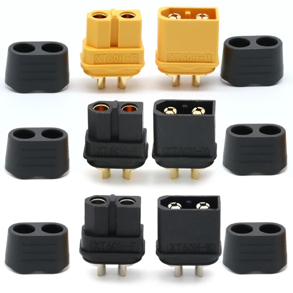 10 x Amass XT60+ XT60H Plug Connector With Sheath Housing 5 Male 5 Female (5 Pair ) For Rc Lipo Battery Rc Drone Car Boat 1 10 x Amass XT60+ XT60H Plug Connector With Sheath Housing 5 Male 5 Female (5 Pair ) For Rc Lipo Battery Rc Drone Car Boat