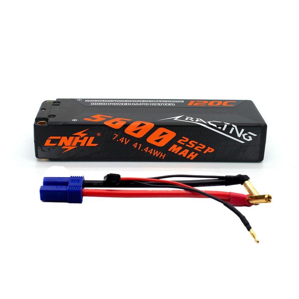 CNHL 7.4V 5600mAh Lipo 2S Battery for FPV Drone - 120C Hard Case With Deans T EC5 Plug For RC Car Airplane Tank Boat Vehicle Rally Trucks Buggy 1 CNHL 7.4V 5600mAh Lipo 2S Battery for FPV Drone - 120C Hard Case With Deans T EC5 Plug For RC Car Airplane Tank Boat Vehicle Rally Trucks Buggy