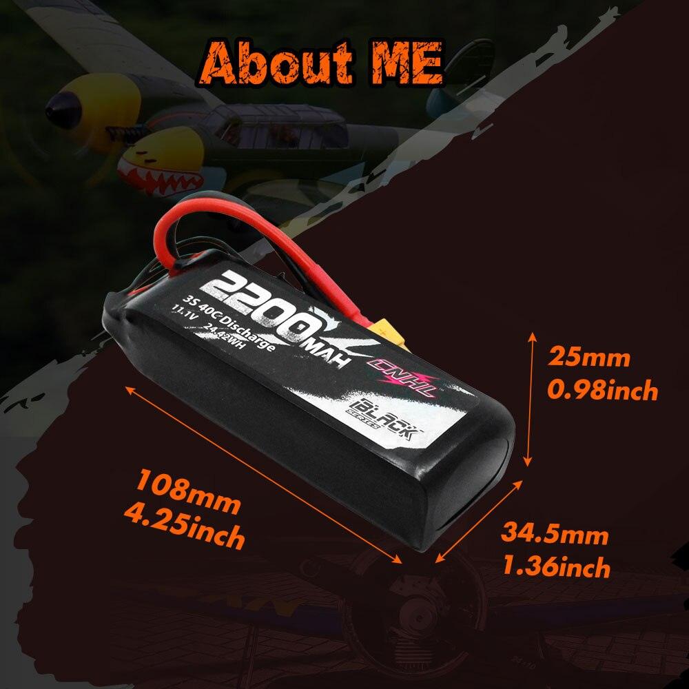 2PCS CNHL 2200mAh Battery - 3S 4S 6S 11.1V 14.8V 22.2V  Lipo Battery  With XT60 Plug For RC Car Airplane Helicopter Quadcopter Hobby FPV Drone Battery — изображение 10