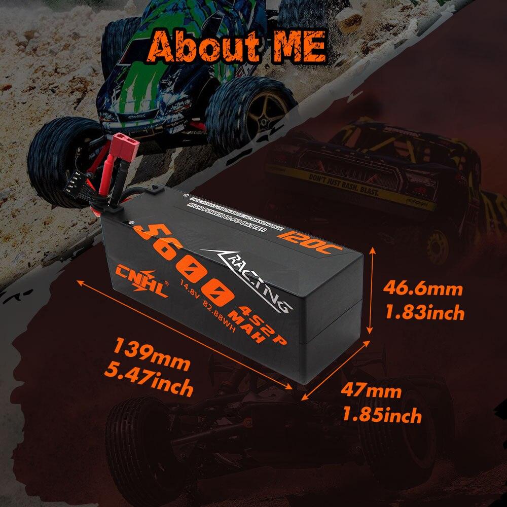 CNHL 2S 3S 4S 7.4V 11.1V 14.8V Lipo Battery for FPV Drone - 5200mAh 5600mAh 6200mAh 6600mAh 7600mAh 8000mAh 100C 120C With T Deans For Car — изображение 6