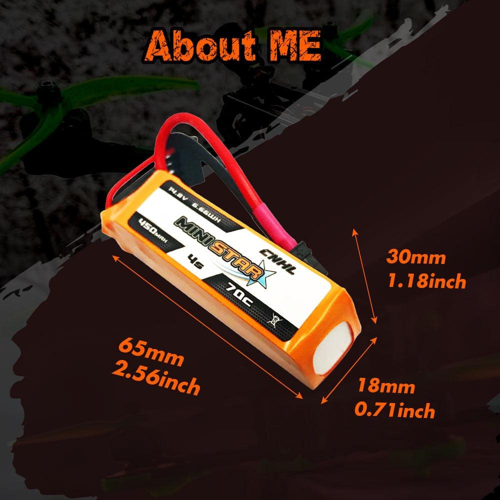 6PCS CNHL 2S 3S 4S 7.4V 11.1V 14.8V Lipo Battery for FPV Drone - 450mAh 850mAh 70C MiniStar With XT30 Plug For FPV Toothpick Drone Quadcopter RC Toys 7 6PCS CNHL 2S 3S 4S 7.4V 11.1V 14.8V Lipo Battery for FPV Drone - 450mAh 850mAh 70C MiniStar With XT30 Plug For FPV Toothpick Drone Quadcopter RC Toys — изображение 7