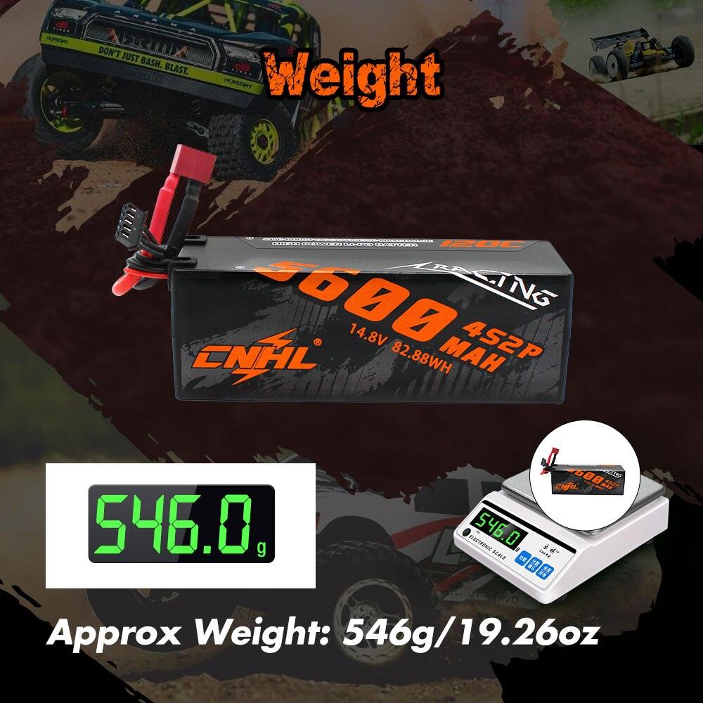CNHL 14.8V 5600mAh Lipo 4S Battery for FPV Drone - 120C Racing Series Hard Case With Deans Plug For RC Car Rally Truck Buggy Rally Off-Road Boat 3 CNHL 14.8V 5600mAh Lipo 4S Battery for FPV Drone - 120C Racing Series Hard Case With Deans Plug For RC Car Rally Truck Buggy Rally Off-Road Boat - Image 3