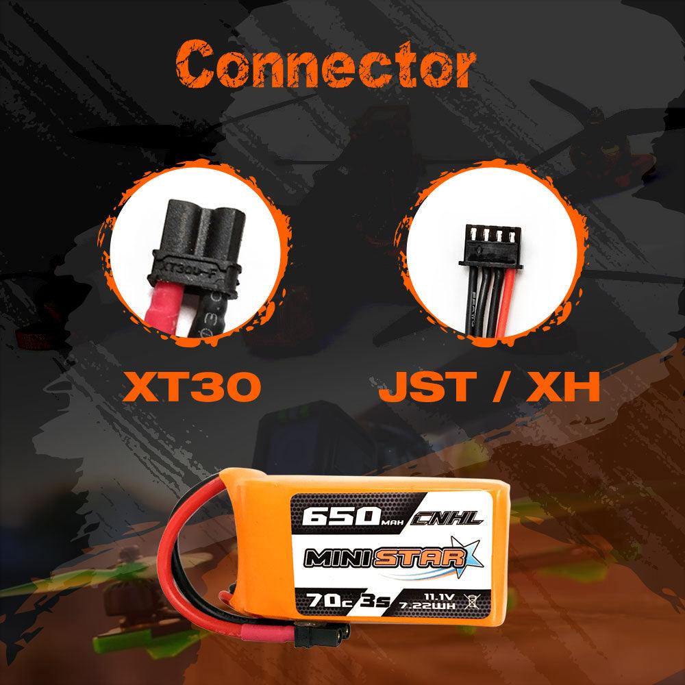 3PCS CNHL 11.1V 650mAh Lipo 3S Battery for FPV - 70C Ministar Series XT30 For Mini Quad FPV Drone Quadcopter Helicopter Airplane 4 3PCS CNHL 11.1V 650mAh Lipo 3S Battery for FPV - 70C Ministar Series XT30 For Mini Quad FPV Drone Quadcopter Helicopter Airplane — изображение 4
