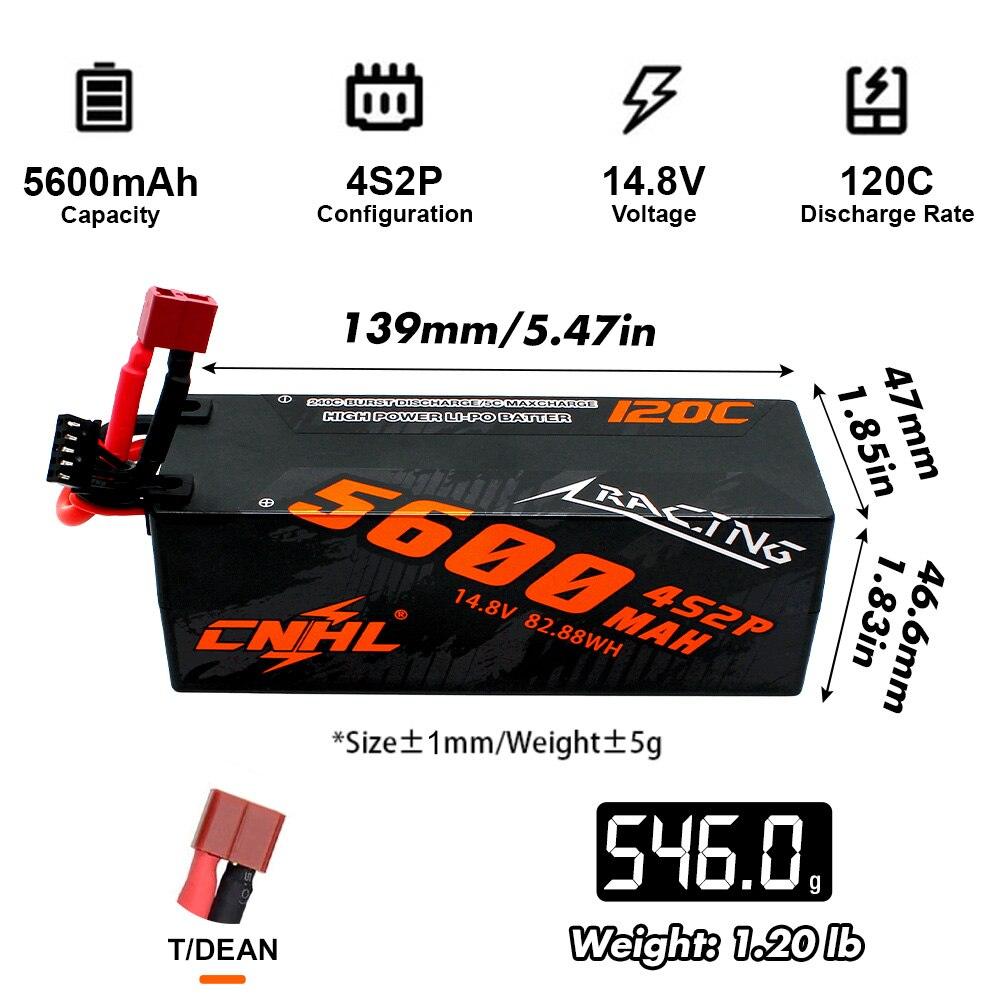CNHL Lipo Battery for FPV Drone - 2S 3S 4S 6S 7.4V 14.8V 22.2V 1500mAh 2200mAh 4000mAh 5000mAh 6200mAh 8000mAh 9500mAh T XT60 XT90 EC5 RC Part — изображение 6