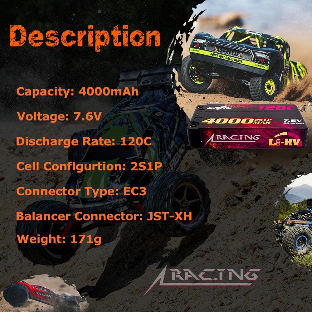 2PCS CNHL 2S 7.6V Lipo Battery for FPV Drone - 4000mAh 4900mAh 5200mAh 120C HV Shorty Hard Case With EC3 Plug For RC Car Boat Airplane Truck 6 2PCS CNHL 2S 7.6V Lipo Battery for FPV Drone - 4000mAh 4900mAh 5200mAh 120C HV Shorty Hard Case With EC3 Plug For RC Car Boat Airplane Truck — изображение 6