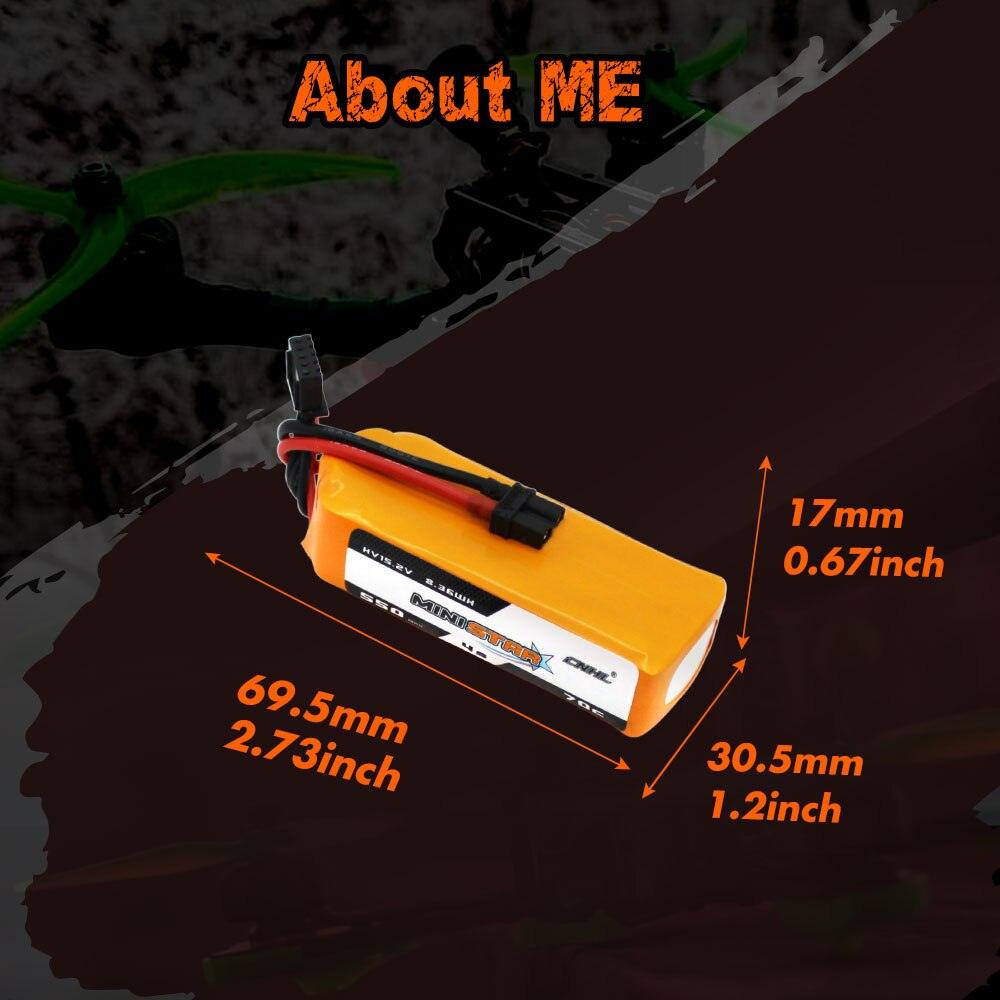 6PCS CNHL 2S 3S 4S 7.6V 11.4V 15.2V 550mAh Lipo Battery for FPV Drone - 70C MiniStar HV With XT30 Plug For RC FPV Racing Drone Drone Airplane 6 6PCS CNHL 2S 3S 4S 7.6V 11.4V 15.2V 550mAh Lipo Battery for FPV Drone - 70C MiniStar HV With XT30 Plug For RC FPV Racing Drone Drone Airplane — изображение 6