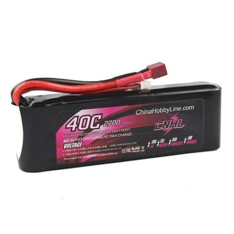 CNHL Lipo 4S 5S 6S Battery for FPV Drone - 14.8V 18.5V 22.2V 2200mAh 2700mAh 40C 55C With T XT60 Plug For RC Car Airplane Truck Vehicle Buggy