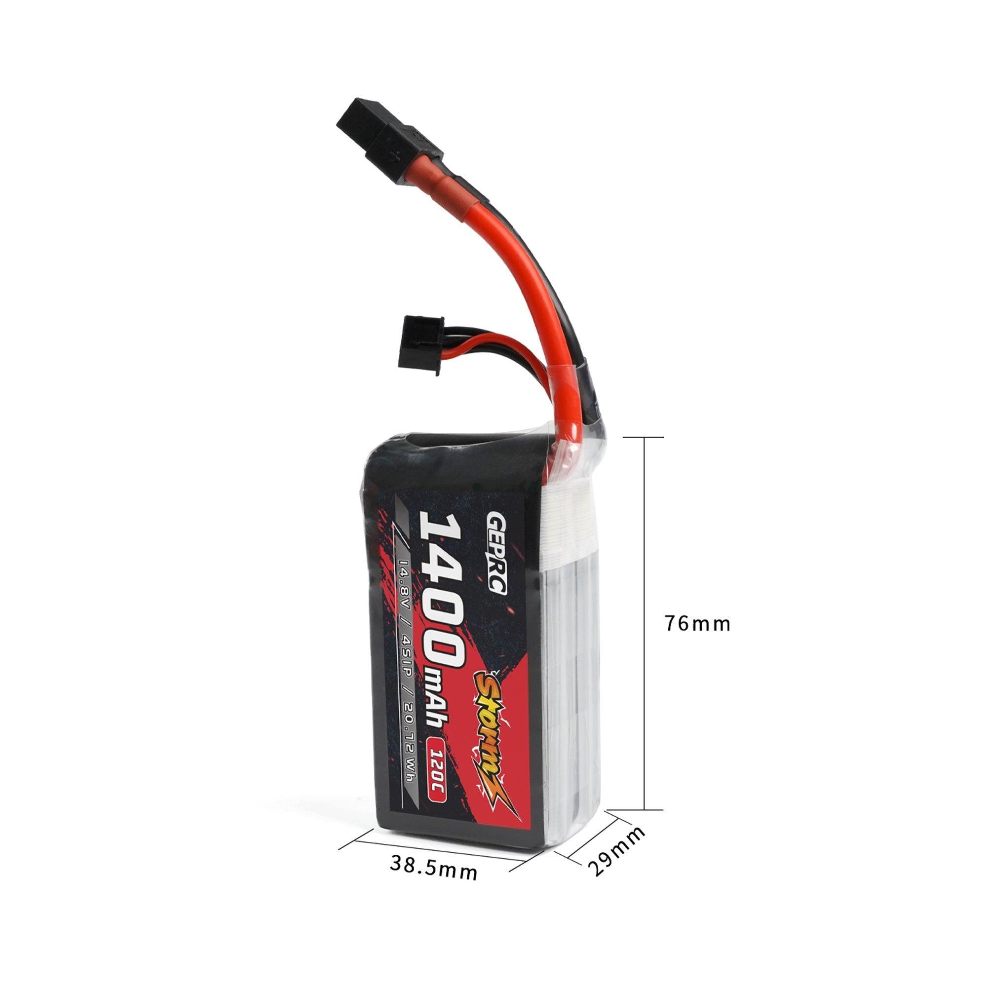 GEPRC Storm 4S 1400mAh 120C Lipo Battery - Suitable For 3-5Inch Series Drone For RC FPV Quadcopter Freestyle Series Drone Parts FPV Battery — изображение 4