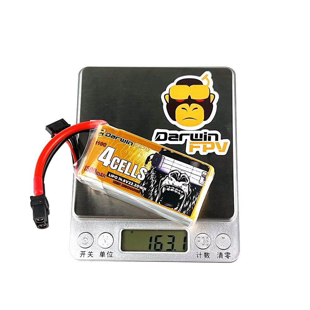 DarwinFPV 4S 1500mAh Battery - 14.8V 110C Lipo Racing Battery Quadcopter Racing FPV Drone Battery 9 DarwinFPV 4S 1500mAh Battery - 14.8V 110C Lipo Racing Battery Quadcopter Racing FPV Drone Battery — изображение 9