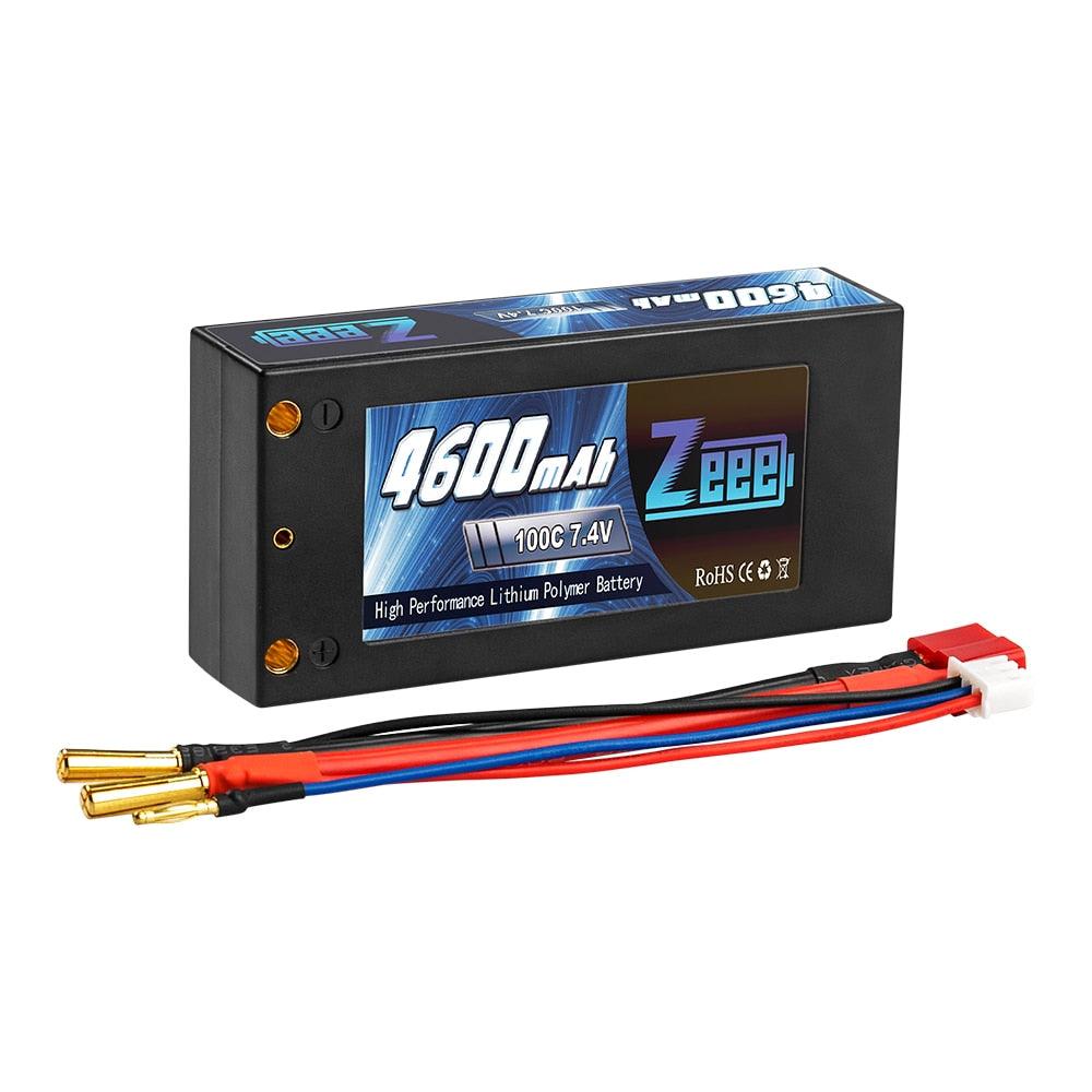 Zeee 2S Shorty Lipo 7.4V 4600mAh 100C Battery - RC Lipo Battery with 4mm Bullet Deans Ultra Plug Connector for Car Truck Boat FPV Drone Battery 1 Zeee 2S Shorty Lipo 7.4V 4600mAh 100C Battery - RC Lipo Battery with 4mm Bullet Deans Ultra Plug Connector for Car Truck Boat FPV Drone Battery