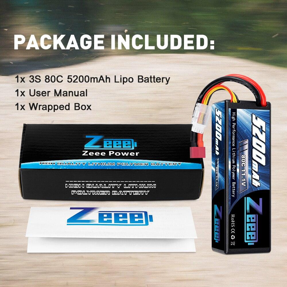 Zeee 11.1V 80C 5200mAh 3S Lipo Battery with Deans Plug Hardcase Battery for RC Car Boat Truck Helicopter Airplane Racing Models FPV Drone Battery 5 Zeee 11.1V 80C 5200mAh 3S Lipo Battery with Deans Plug Hardcase Battery for RC Car Boat Truck Helicopter Airplane Racing Models FPV Drone Battery - Image 5