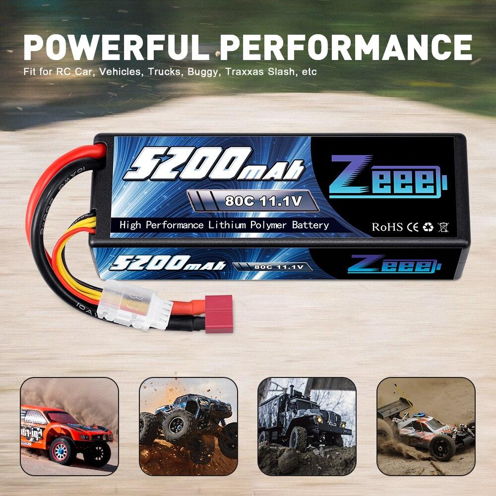 Zeee 11.1V 80C 5200mAh 3S Lipo Battery with Deans Plug Hardcase Battery for RC Car Boat Truck Helicopter Airplane Racing Models FPV Drone Battery 4 Zeee 11.1V 80C 5200mAh 3S Lipo Battery with Deans Plug Hardcase Battery for RC Car Boat Truck Helicopter Airplane Racing Models FPV Drone Battery - Image 4