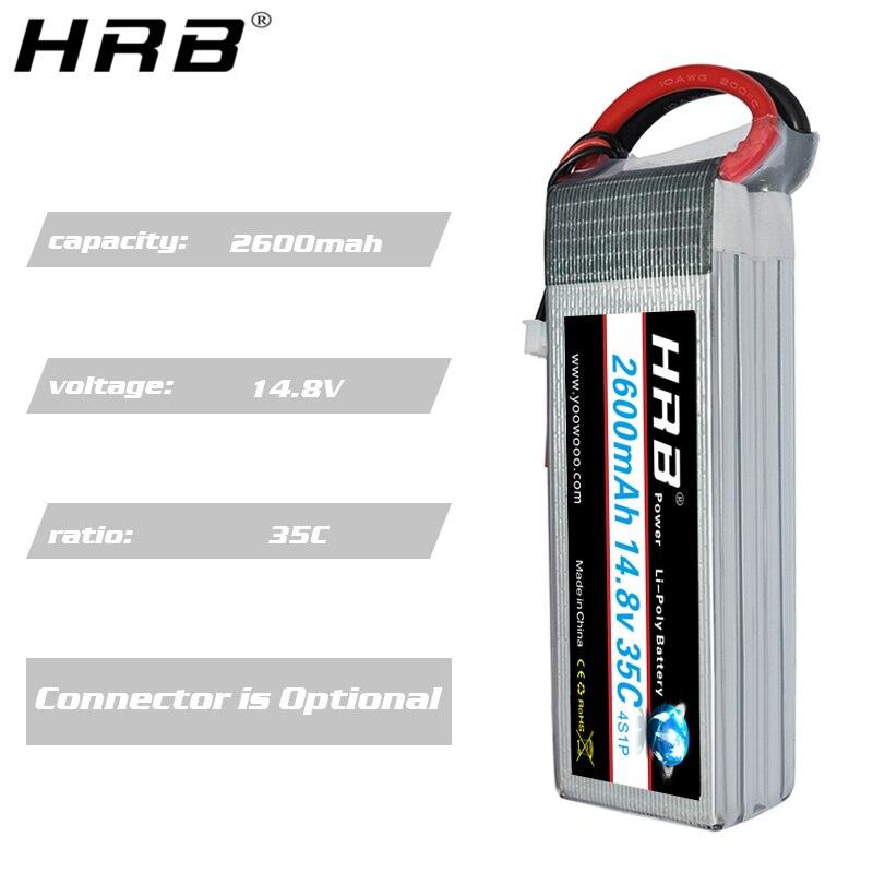 HRB Lipo Battery 2S 3S 4S 5S 6S 1300mah 1500mah 1800mah 2200mah 2600mah EC3 7.4V 11.1V 14.8V 18.5V 22.2V RC Airplane Drone Parts - Image 5