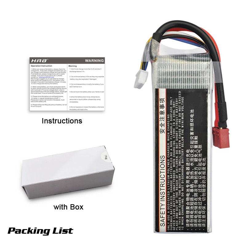 HRB Battery Lipo 2S 3S 4S 5S 6S 12S 8000mah 10000mah 12000mah 16000mah 22000mah 7.4V 11.1V 14.8V 18.5V 22.2V 44.4V 5000mah for FPV Drone Car Helicopter Airplane Toys 5 HRB Battery Lipo 2S 3S 4S 5S 6S 12S 8000mah 10000mah 12000mah 16000mah 22000mah 7.4V 11.1V 14.8V 18.5V 22.2V 44.4V 5000mah for FPV Drone Car Helicopter Airplane Toys - Image 5