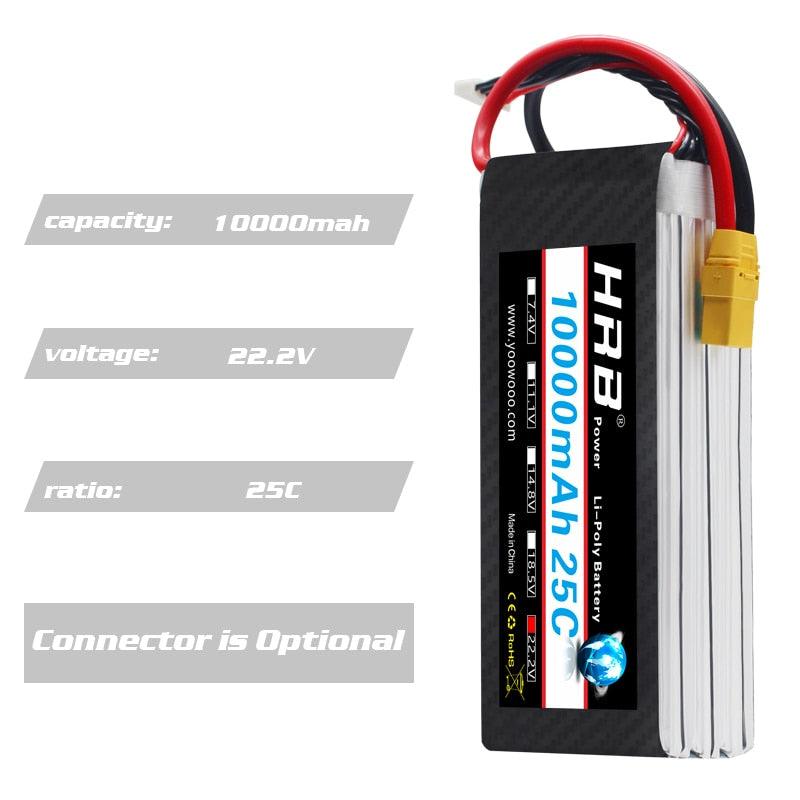 HRB Battery Lipo 2S 3S 4S 5S 6S 12S 8000mah 10000mah 12000mah 16000mah 22000mah 7.4V 11.1V 14.8V 18.5V 22.2V 44.4V 5000mah for FPV Drone Car Helicopter Airplane Toys 4 HRB Battery Lipo 2S 3S 4S 5S 6S 12S 8000mah 10000mah 12000mah 16000mah 22000mah 7.4V 11.1V 14.8V 18.5V 22.2V 44.4V 5000mah for FPV Drone Car Helicopter Airplane Toys - Image 4