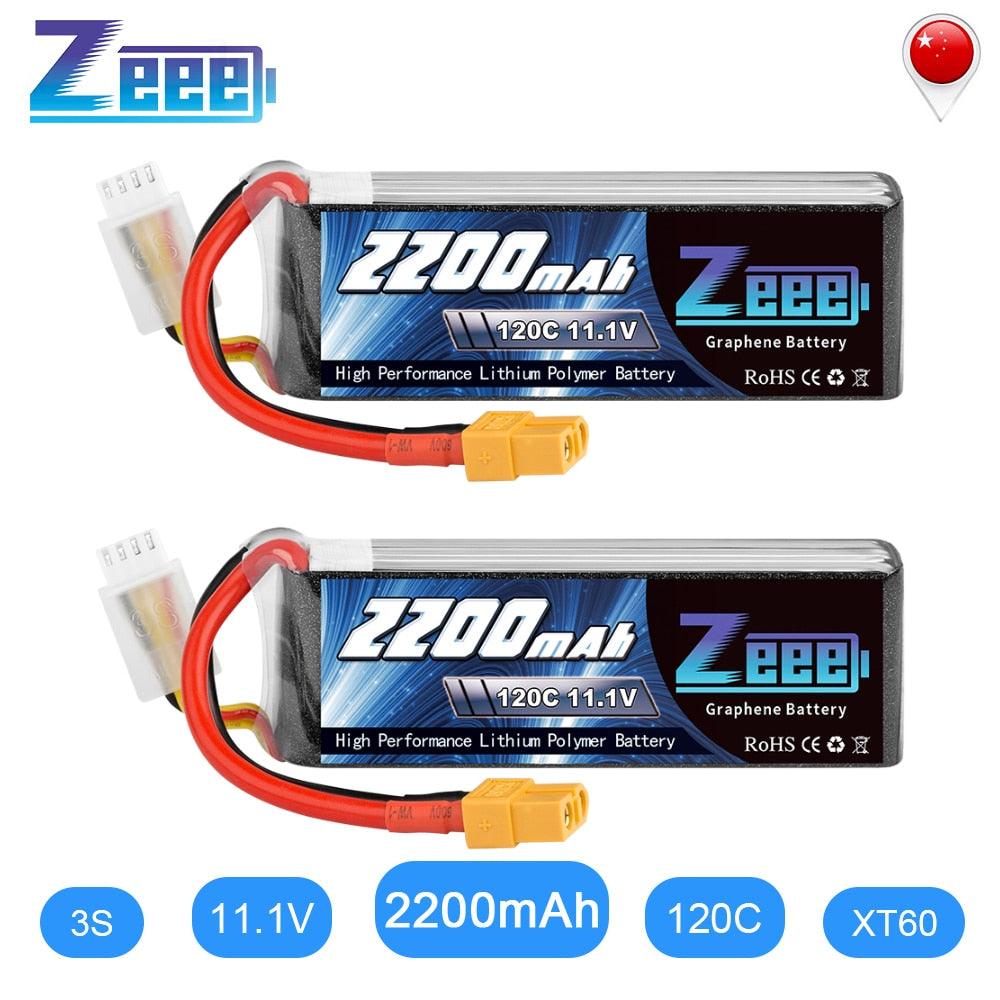 2units Zeee Lipo Battery 11.1V 3S 2200mAh - 120C RC Graphene Lipo Battery with XT60 Plug For FPV RC Helicopter Drone Boat Airplane 2 2units Zeee Lipo Battery 11.1V 3S 2200mAh - 120C RC Graphene Lipo Battery with XT60 Plug For FPV RC Helicopter Drone Boat Airplane — изображение 2