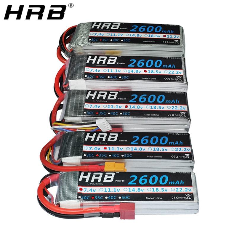 HRB Lipo Battery 2600mah T Dean 2S 3S 7.4V 35C XT60 Plug 11.1V 14.8V 18.5V 22.2V For Airplane Helicopter Drone FPV RC Parts 4S 5S 6S 2 HRB Lipo Battery 2600mah T Dean 2S 3S 7.4V 35C XT60 Plug 11.1V 14.8V 18.5V 22.2V For Airplane Helicopter Drone FPV RC Parts 4S 5S 6S — изображение 2
