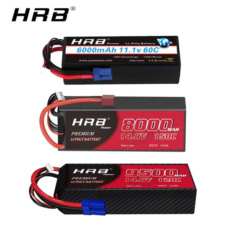 HRB RC Lipo 3S 4S 6S Battery - 6000mah 7000mah 50C 9500mah 8000mah 150C 120C 11.1V 14.8V 22.2V 7.4V Hard Case For RC Parts 2 HRB RC Lipo 3S 4S 6S Battery - 6000mah 7000mah 50C 9500mah 8000mah 150C 120C 11.1V 14.8V 22.2V 7.4V Hard Case For RC Parts - Image 2