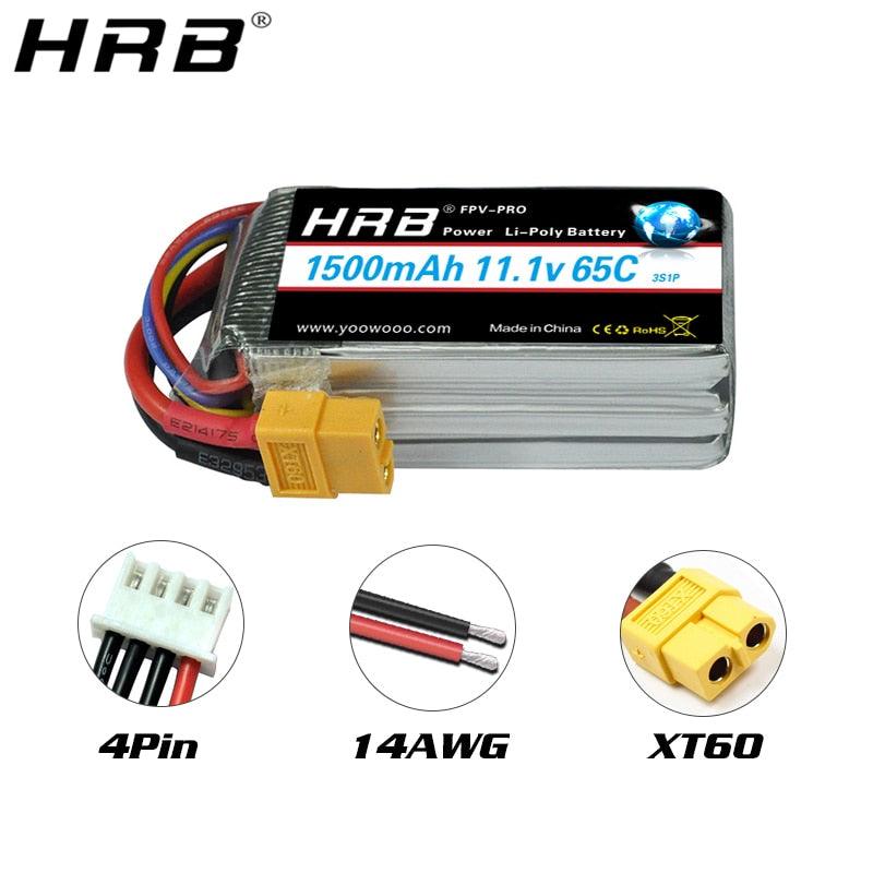 HRB 2S 3S 4S 5S 6S lipo Battery 1500mah 7.4V 11.1V 14.8V 18.5V 22.2V Lipo Battery 65C For RC Car UAV Drone Truck Truggy Airplane FPV Drone 2 HRB 2S 3S 4S 5S 6S lipo Battery 1500mah 7.4V 11.1V 14.8V 18.5V 22.2V Lipo Battery 65C For RC Car UAV Drone Truck Truggy Airplane FPV Drone - Image 2