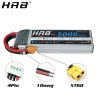 HRB 2S 3S 4S Lipo Battery 7.4V 11.1V 5000mah - XT60 50C Deans EC5 T 5S 6S 14.8V 18.5V 22.2V RC Parts For Axial Airplanes Cars — изображение 3