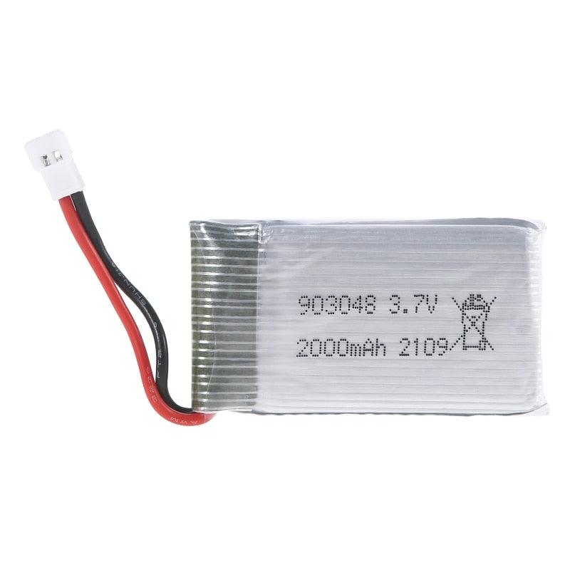 R58A 3.7V 2000mAh Lipo Battery 903048 Li-ion Battery/Charger RC Quadcopter Accessory Repair Spare Part for KY601S H11D H11C RC - Image 7