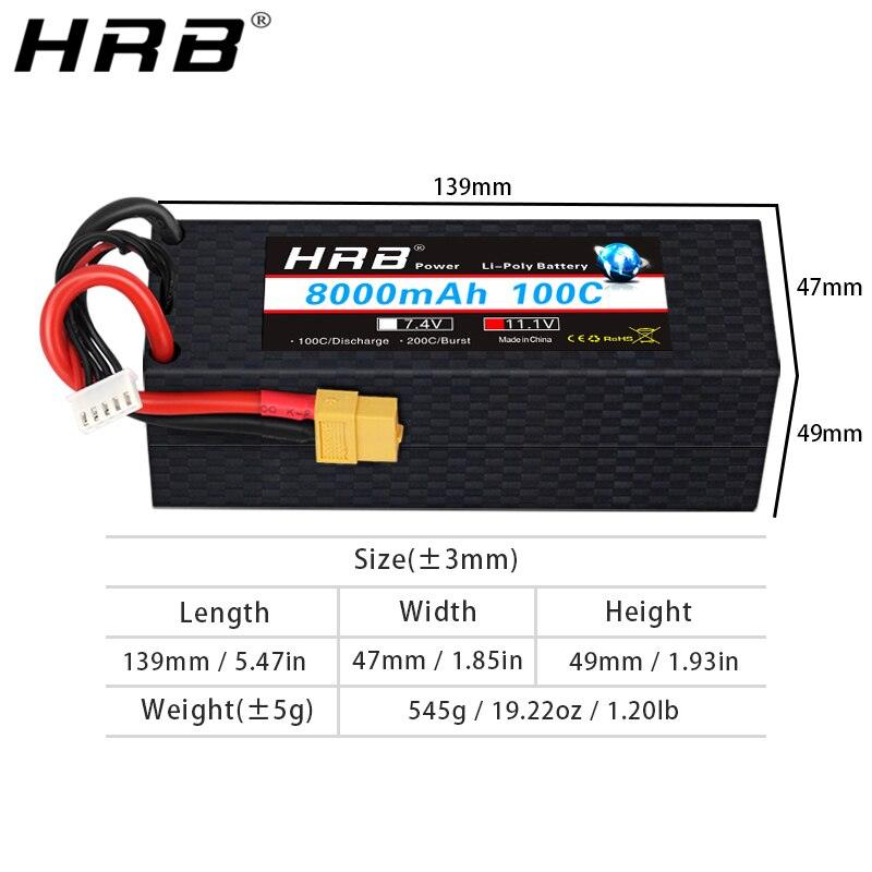 HRB Lipo 8000mah Battery 3S2P - XT150 AS150 XT60 XT90-S T Deans EC5 XT90 Hardcase For Car Racing Heli Airplane RC Parts 13 HRB Lipo 8000mah Battery 3S2P - XT150 AS150 XT60 XT90-S T Deans EC5 XT90 Hardcase For Car Racing Heli Airplane RC Parts - Image 13