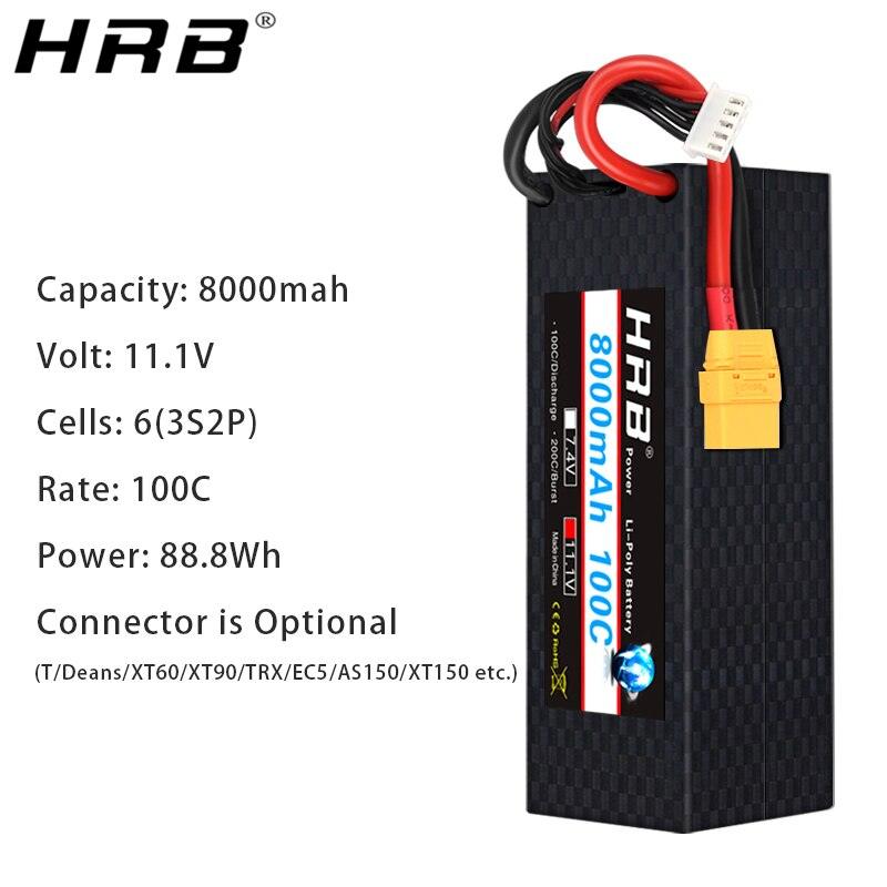 HRB Lipo 8000mah Battery 3S2P - XT150 AS150 XT60 XT90-S T Deans EC5 XT90 Hardcase For Car Racing Heli Airplane RC Parts 11 HRB Lipo 8000mah Battery 3S2P - XT150 AS150 XT60 XT90-S T Deans EC5 XT90 Hardcase For Car Racing Heli Airplane RC Parts - Image 11