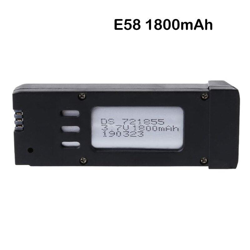 3.7V 1800mAh Lithium Battery Compatible with E58 L800 JY019 S168 Drone X Pro Remote Control Drone Antenna Spare Parts Modular Battery — изображение 3