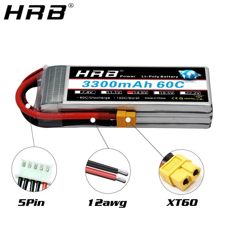 HRB 4S 14.8V Lipo Battery 3300mah - XT60 T Deans EC5 XT90 60C For Truggy Mad Rally Car 1/8 Racing Heli Airplane Truck RC Parts 8 HRB 4S 14.8V Lipo Battery 3300mah - XT60 T Deans EC5 XT90 60C For Truggy Mad Rally Car 1/8 Racing Heli Airplane Truck RC Parts — изображение 8