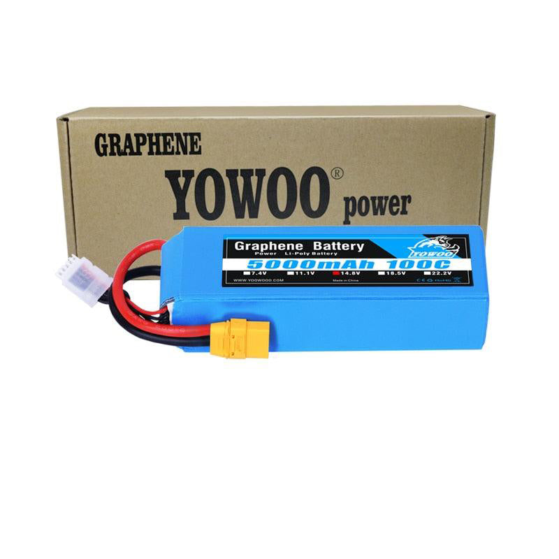 Yowoo Graphene Lipo 3S 4S 6S Battery - 11.1V 14.8V 22.2V 2200mah 5000mah 6000mah 3000mah XT60 XT90 EC5 100C RC Airplane Car Drone Parts