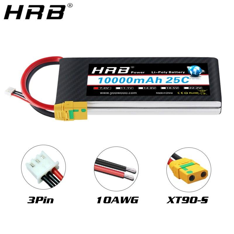 HRB Lipo 2S 7.4V Battery -10000mah 12000mah 16000mah XT60 T Deans EC5 XT90 XT90-S XT150 AS150 25C RC Heli Airplane Car Boat Parts 4 HRB Lipo 2S 7.4V Battery -10000mah 12000mah 16000mah XT60 T Deans EC5 XT90 XT90-S XT150 AS150 25C RC Heli Airplane Car Boat Parts - Image 4